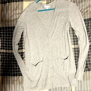 Button front cardigan-gray